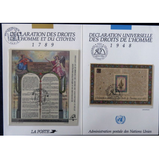 Collection historique du timbre poste français "Déclaration universelle des droits de l'homme 1948" N° 42922
