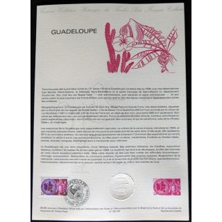 Documents philatéliques : Collection historique du timbre poste français "Guadeloupe"