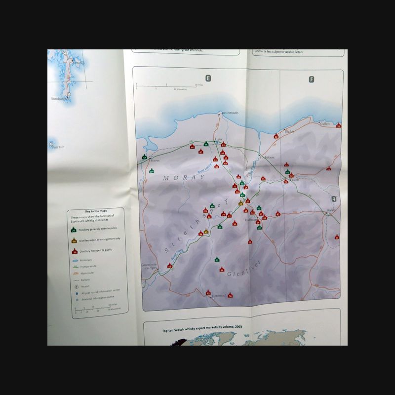 Whisky Map of Scotland carte des distilleries de whisky écossais