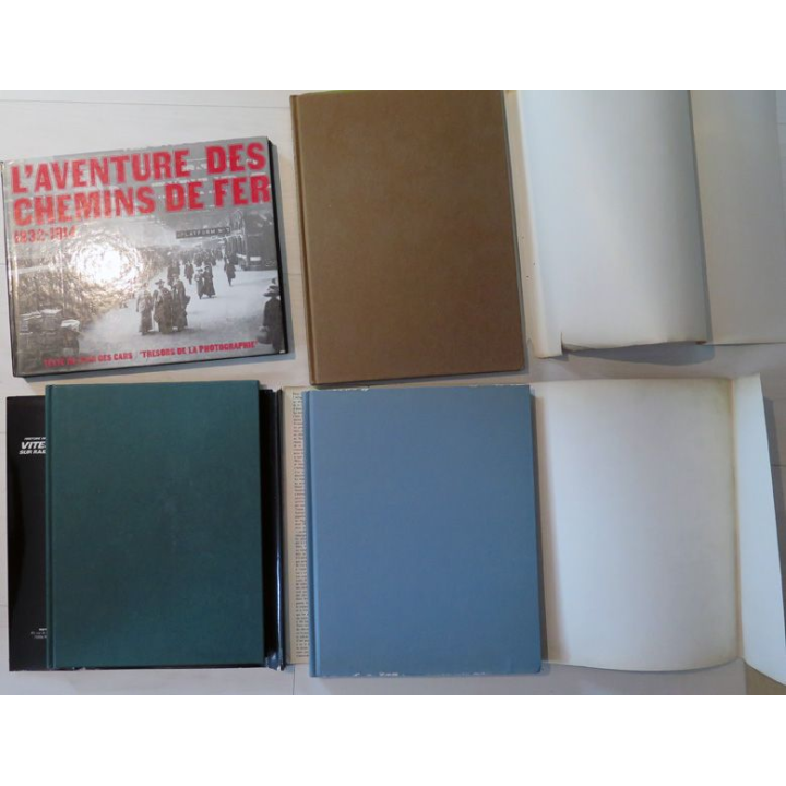 Lot de 4 magifiques livres sur les chemins de fer