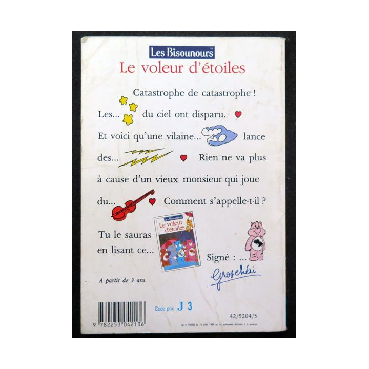 Le voleur d'étoiles Les Bisounours 