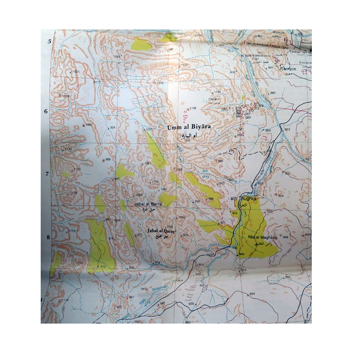 Carte touristique de Pétra au 1/5 000° du Royal Jordanian Geographic Centre