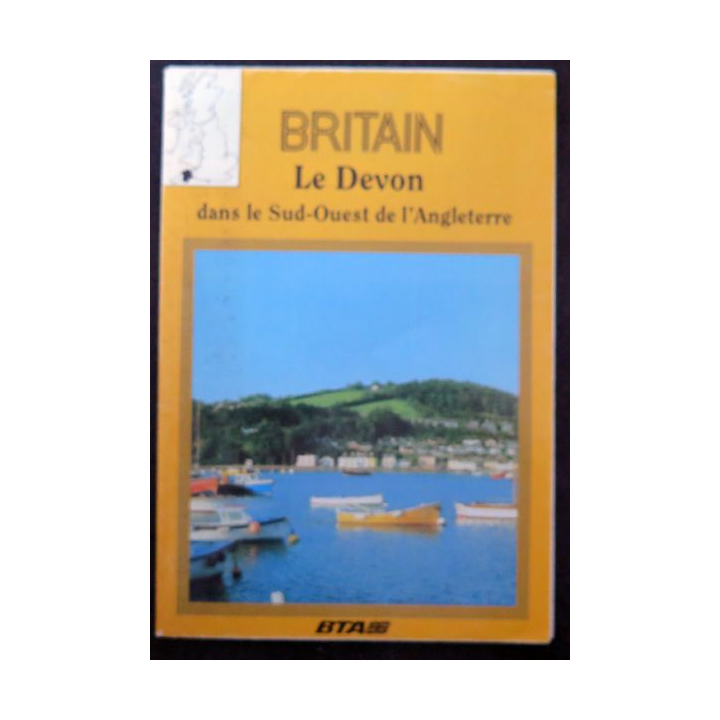 Brochure et carte du Devon dans le Sud-Ouest de l'Angleterre