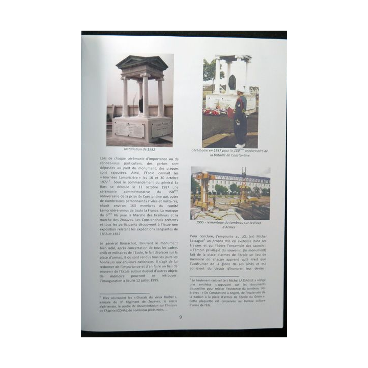 Bulletin de l'association musée du génie n° 44 décembre 2021 avec document sur le tombeau des Braves de Constantine