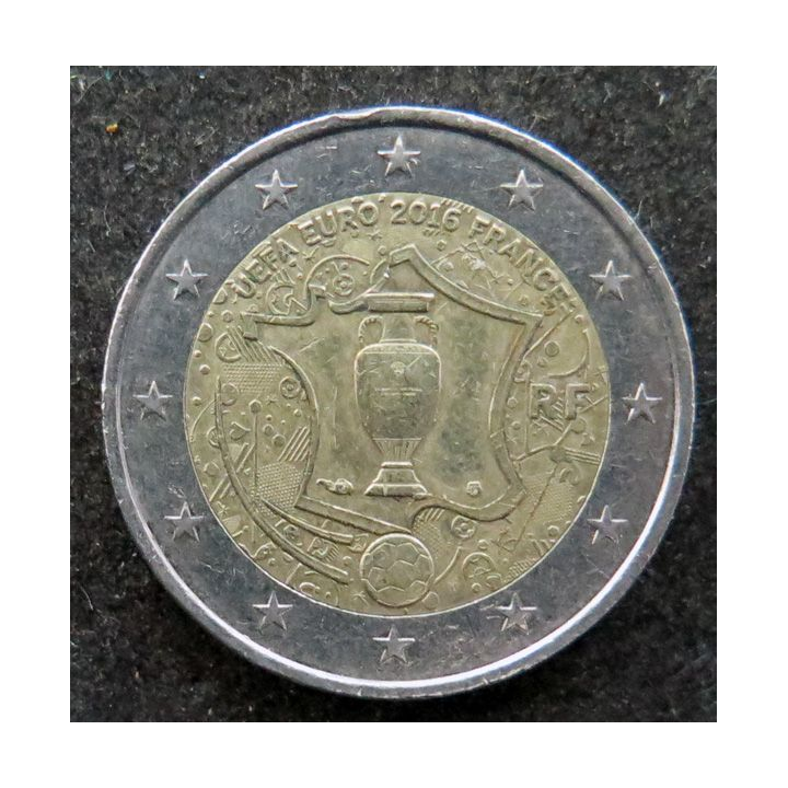 FRANCE : Pièce de 2 euros UEFA Euro 2016