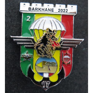 IMC 17° RGP 1° RCP 3° RPIMA : insigne de la 2° compagnie du 17° RGP Barkhane 2022 IMC n° 178