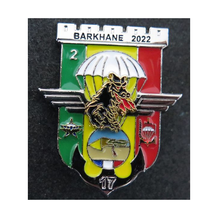 IMC 17° RGP 1° RCP 3° RPIMA : insigne de la 2° compagnie du 17° RGP Barkhane 2022 IMC n° 178