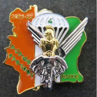 17° RGP insigne  de la 4° compagnie RCI XXI° mandat 2021 - 22 IMC