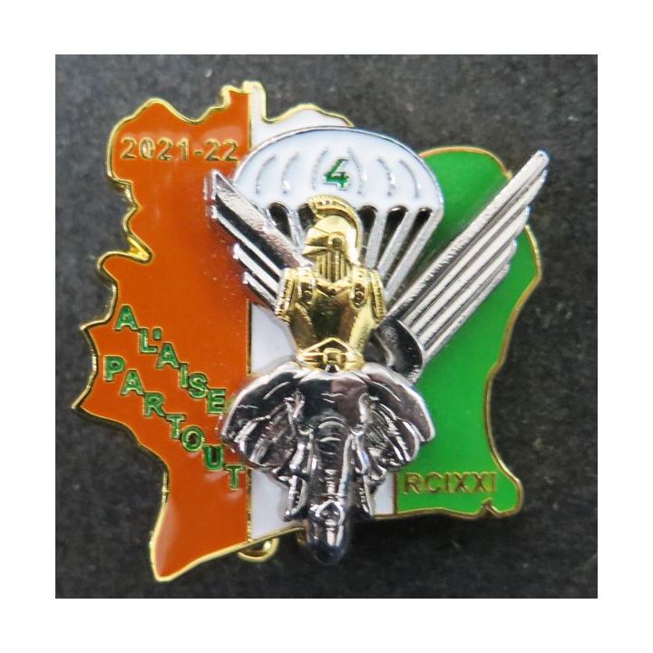 17° RGP insigne  de la 4° compagnie RCI XXI° mandat 2021 - 22 IMC