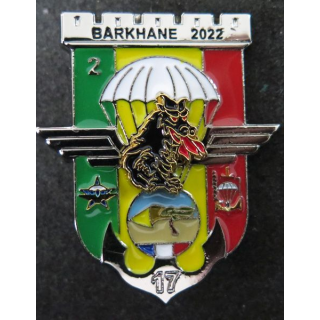17° RGP 1° RCP 3° RPIMA : insigne de la 2° compagnie du 17° RGP Barkhane 2022 