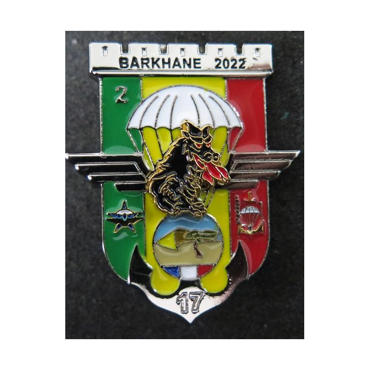 17° RGP 1° RCP 3° RPIMA : insigne de la 2° compagnie du 17° RGP Barkhane 2022 