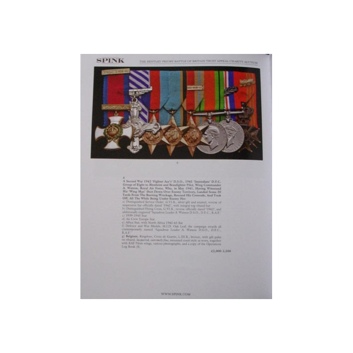Catalogue SPINK sur les médailles militaires anglaises septembre 2012