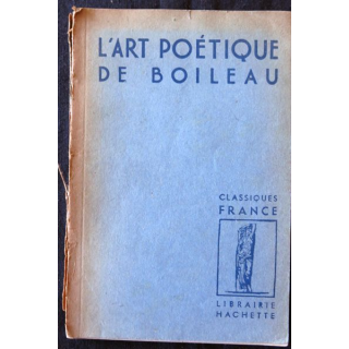 L'art poétique de Boileau de Henri Bénac aux éditionsLibrairie Hachette