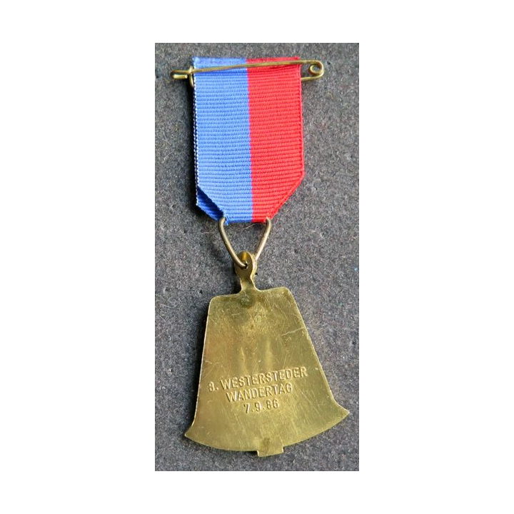 ALLEMAGNE : médaille de la 8° Volksmarsch de Westersteder Wandertag 7.9.86