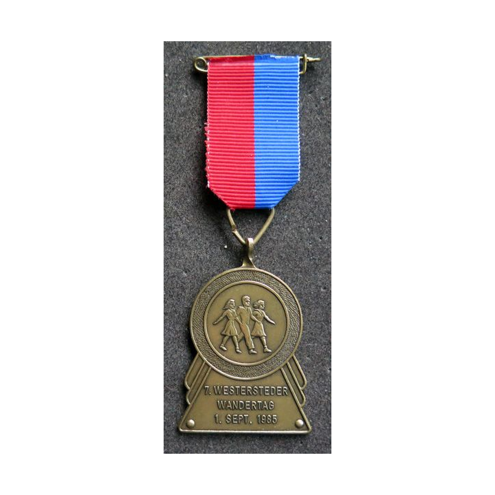 ALLEMAGNE : médaille de la 7° Volksmarsch de Westersteder Wandertag 1. SEPT. 1985