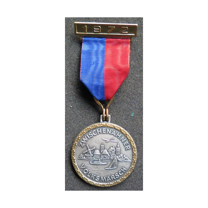 ALLEMAGNE : médaille de la  Zwischenahner Volksmarsch 1972