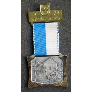 ALLEMAGNE : médaille de la FC Rastede Volksmarsch 1978