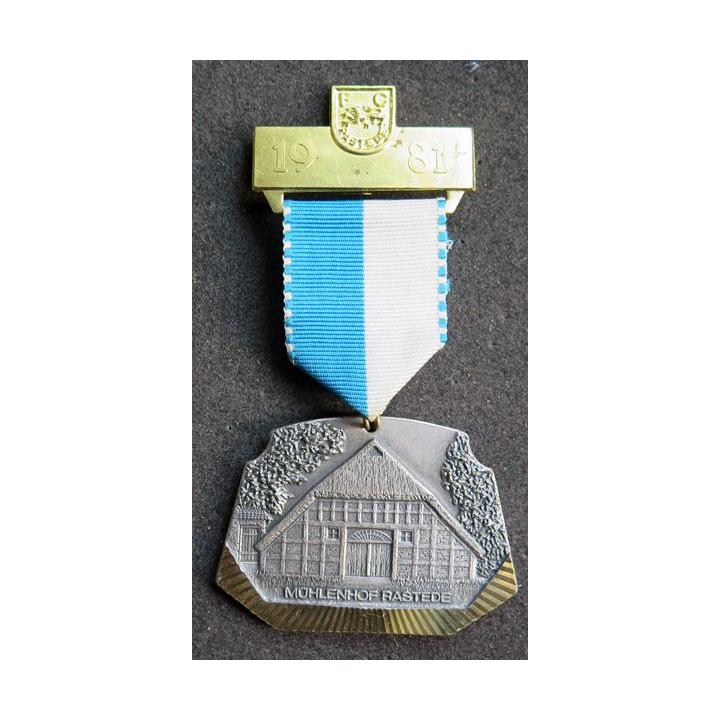 ALLEMAGNE : médaille de la FC Rastede Volksmarsch 1981