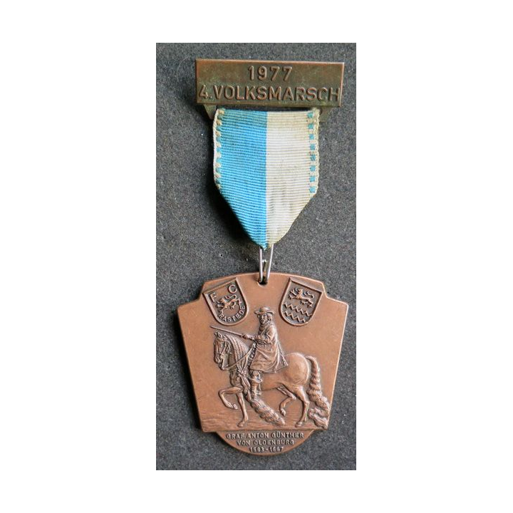 ALLEMAGNE : médaille de la FC Rastede Volksmarsch 1977