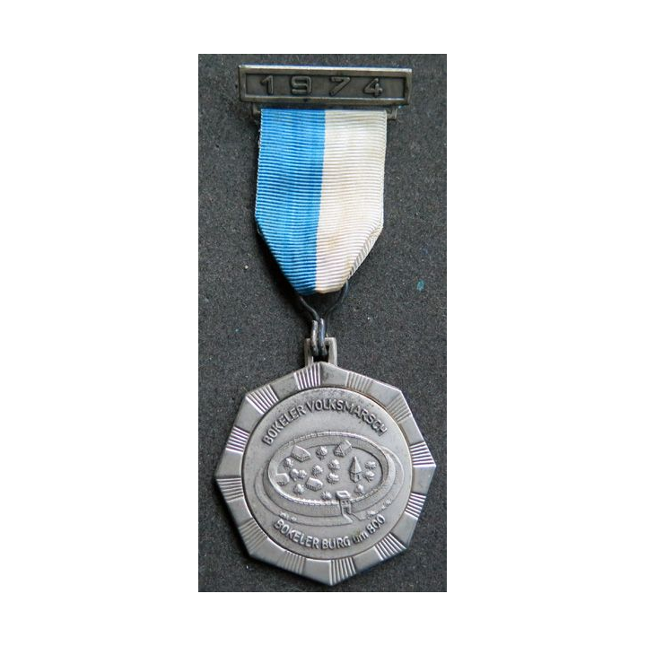 ALLEMAGNE : médaille de la Bokeler  Volksmarsch 1974