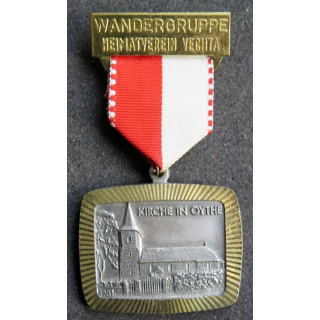 ALLEMAGNE : médaille de la Wandergruppe Heimatverein Vechta (Kirche in Oythe)