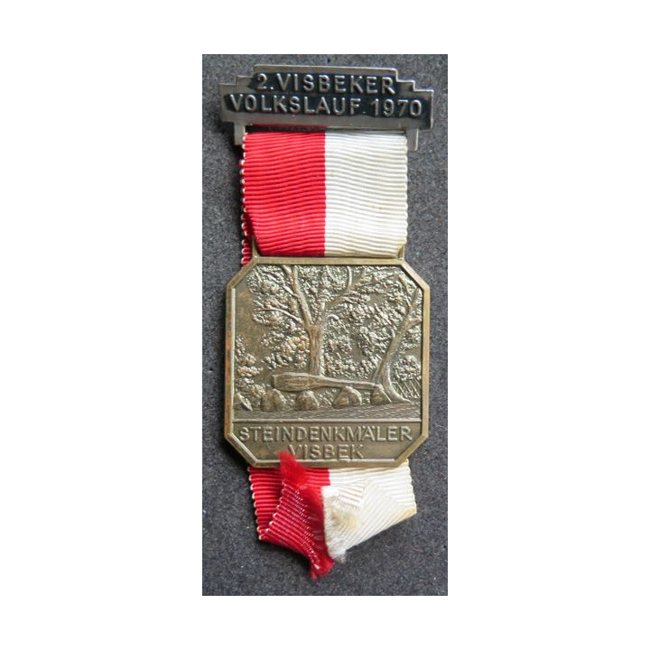 ALLEMAGNE : médaille de la 2° Visbeker Volkslauf 1970
