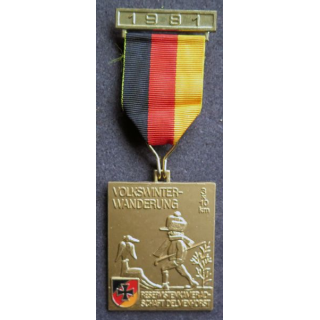 ALLEMAGNE : médaille de lka Volkswinter wanderung 3 x 10 km 