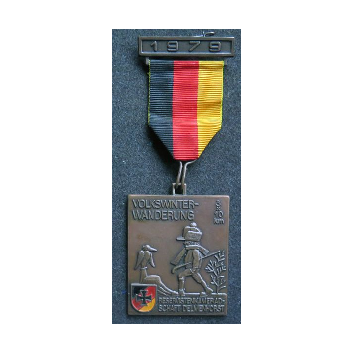 ALLEMAGNE : médaille de lka Volkswinter wanderung 3 x 10 km 