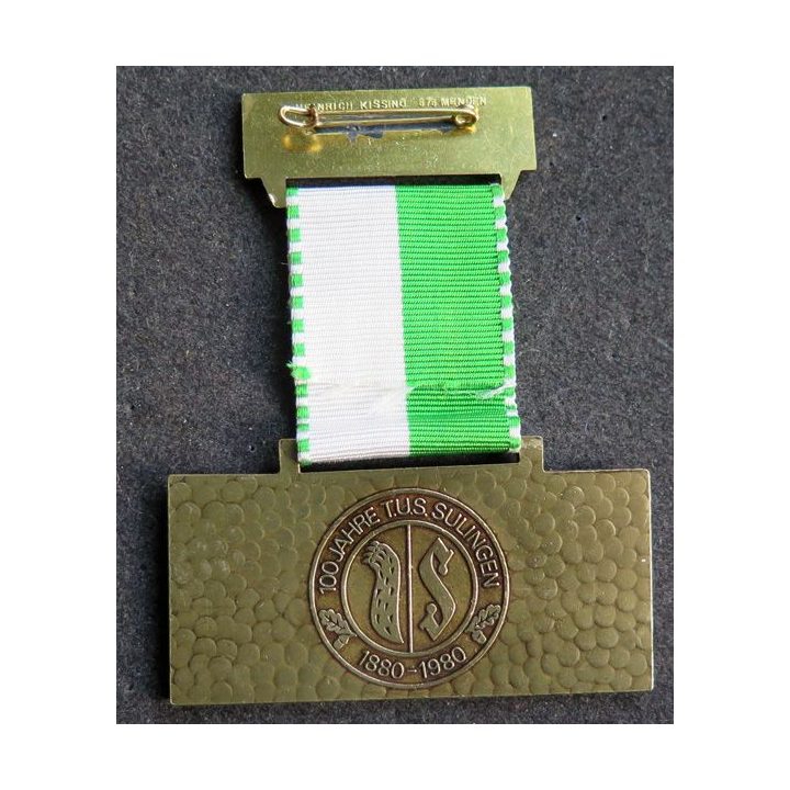 ALLEMAGNE : médaille de 4° Int. Sulinger Volkslauf 1983