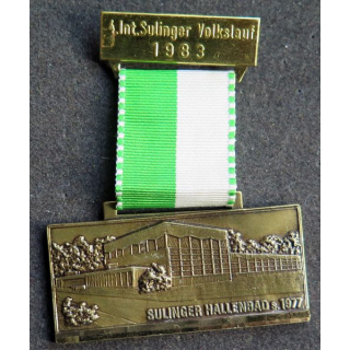 ALLEMAGNE : médaille de 4° Int. Sulinger Volkslauf 1983