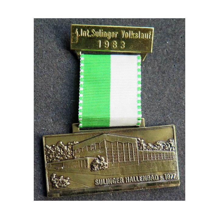 ALLEMAGNE : médaille de 4° Int. Sulinger Volkslauf 1983
