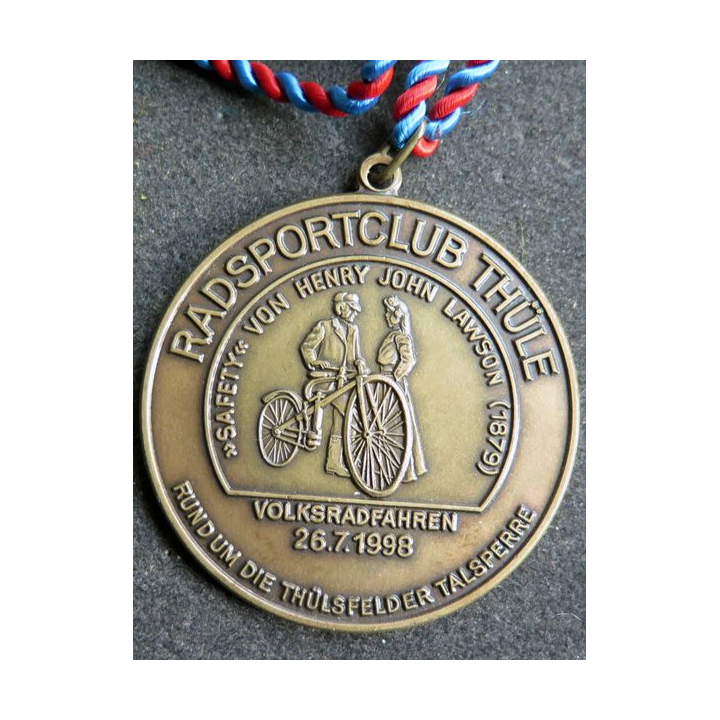 ALLEMAGNE : médaille du Radsportclub Thüle Volksradfahren du 26.7.1998
