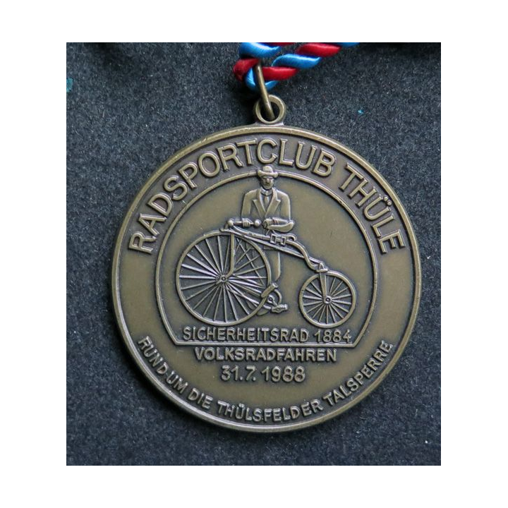 ALLEMAGNE : médaille du Radsportclub Thüle Volksradfahren du 31.7.1988