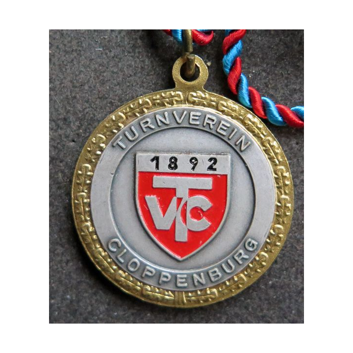 ALLEMAGNE : médaille de la 8° int.Cloppenburger Volkslauf 1982 Eberborg - Brunnen