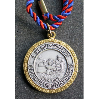 ALLEMAGNE : médaille de la 4° int.Cloppenburger Volkslauf 1981 Rundum die Thülsfelder Talsperre