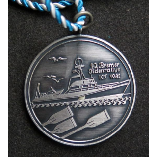 ALLEMAGNE : médaille du 10° Bremer Jidenrallye 1982