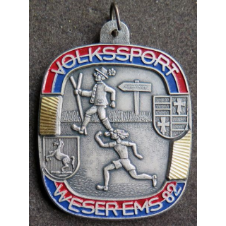 ALLEMAGNE : médaille de la Volksport Weserems 1982