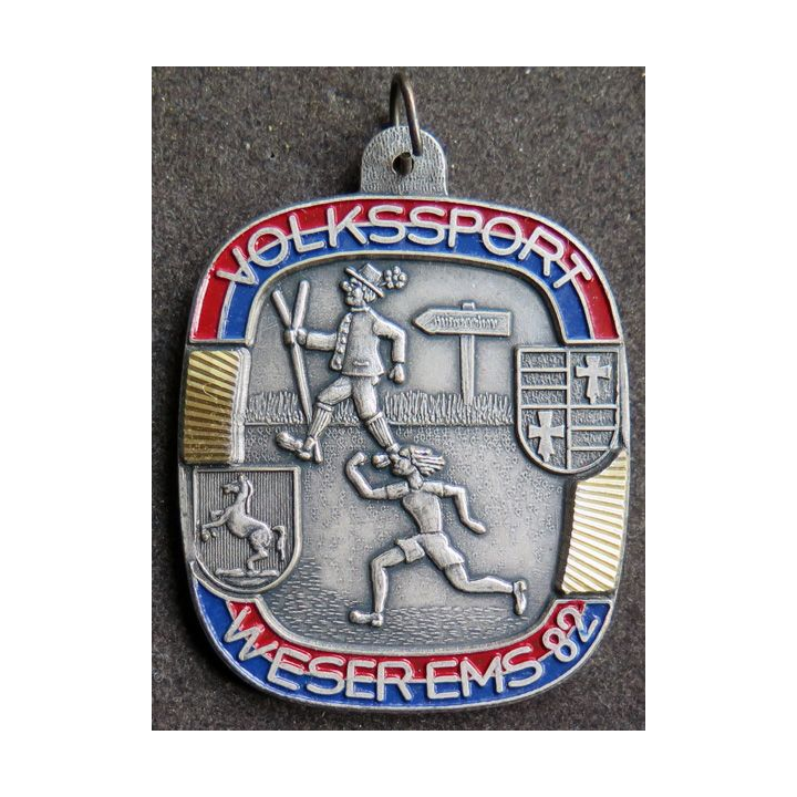 ALLEMAGNE : médaille de la Volksport Weserems 1982