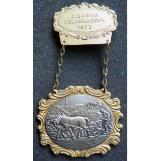 ALLEMAGNE : médaille de la 2° Sager Volksmarsch 1973