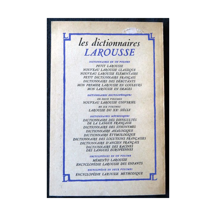 Poésies choisies de Clément Marot édité par la Librairie Larousse