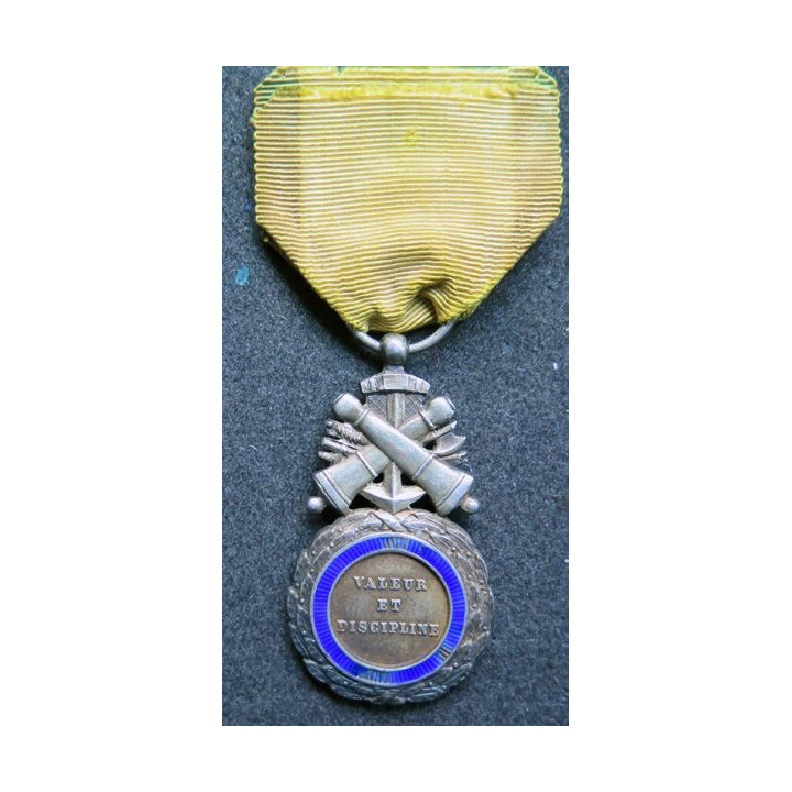 FRANCE : RARE Médaille militaire 1870 3° république en argent DOUBLE FACE modèle du 3° type