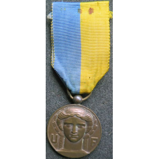 FRANCE : Médaille de l'union fédérale des combattants en bronze
