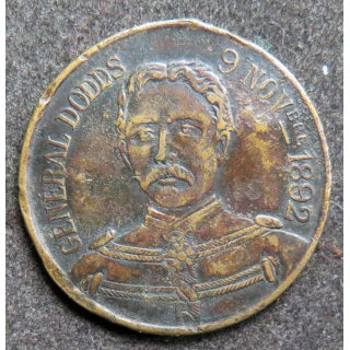 FRANCE : Médaille commémorative non officielle du Dahomey 1890 - 1892 