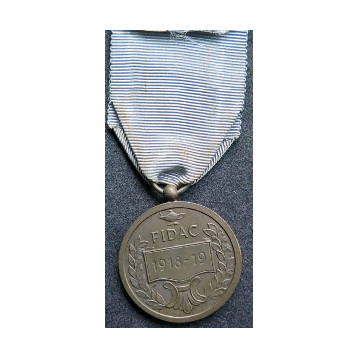 TCHEKOSLOVAQUIE & FRANCE : Médaille commémorative 1918 - 1919 de la FIDAC