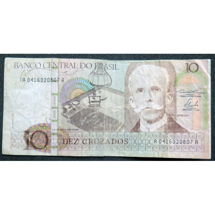 BRESIL : Billet de banque de 10 Cruzados