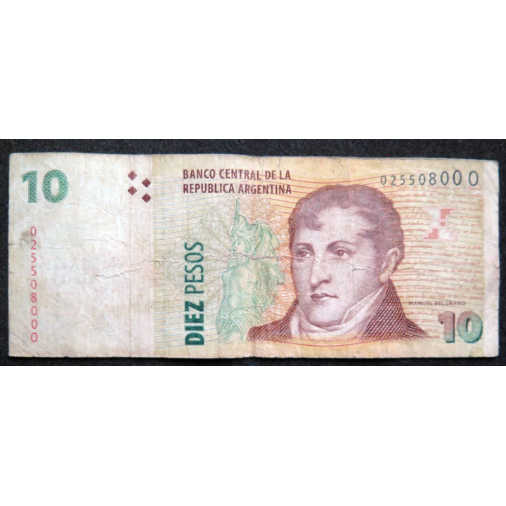ARGENTINE : Billet de banque de 10 pesos