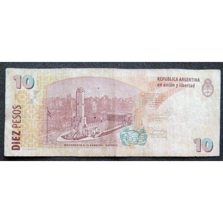 ARGENTINE : Billet de banque de 10 pesos