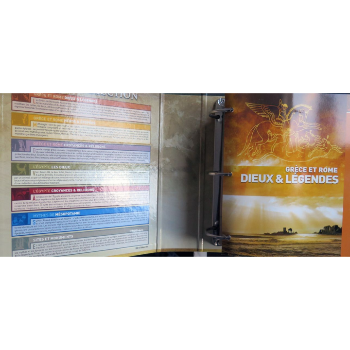 2 classeurs de Fiches de Mythologie sur Grèce antique Rome Egypte et Mésopotamie