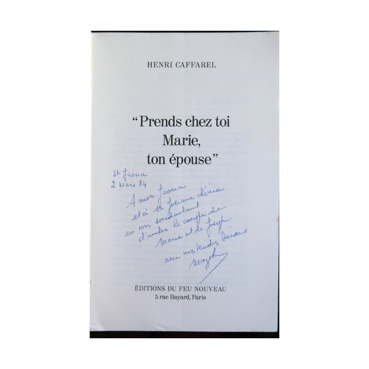 Prends chez toi marie ton épouse de Henri Caffarel