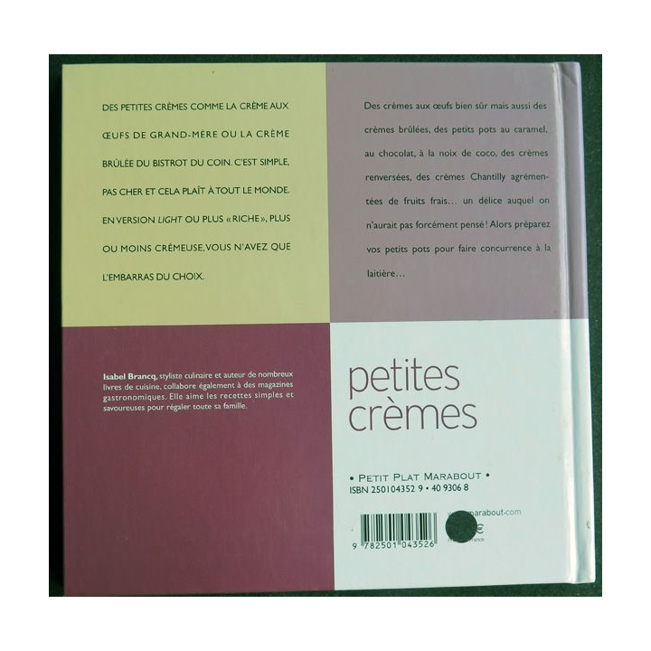 petites crèmes de isabel Brancq